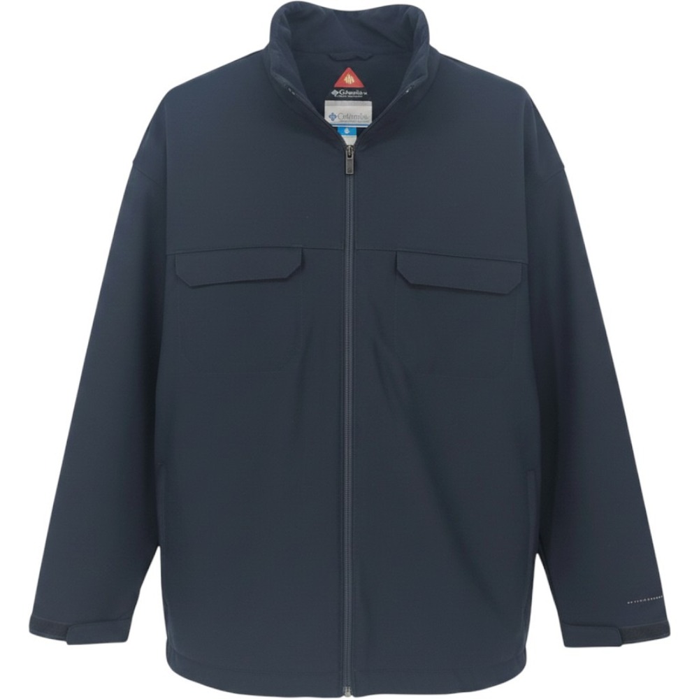 Columbia Omni-Heat Omni-Shield Softshell Jacket Mens 4XT Navy Blue Full Zip Tall